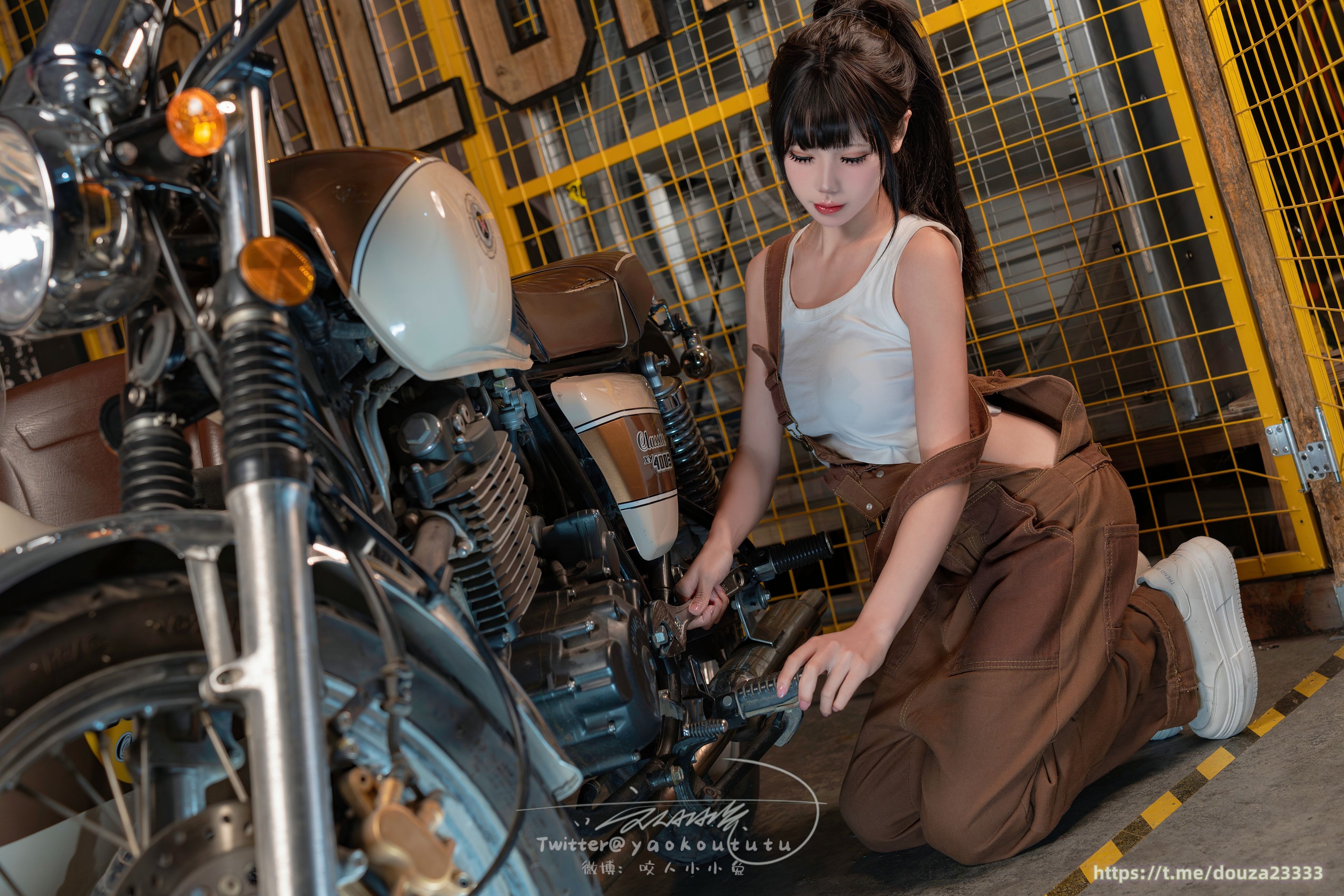 1月作品『机车修理工』70P+1V Shake it（2月22打赏群资源）(46)