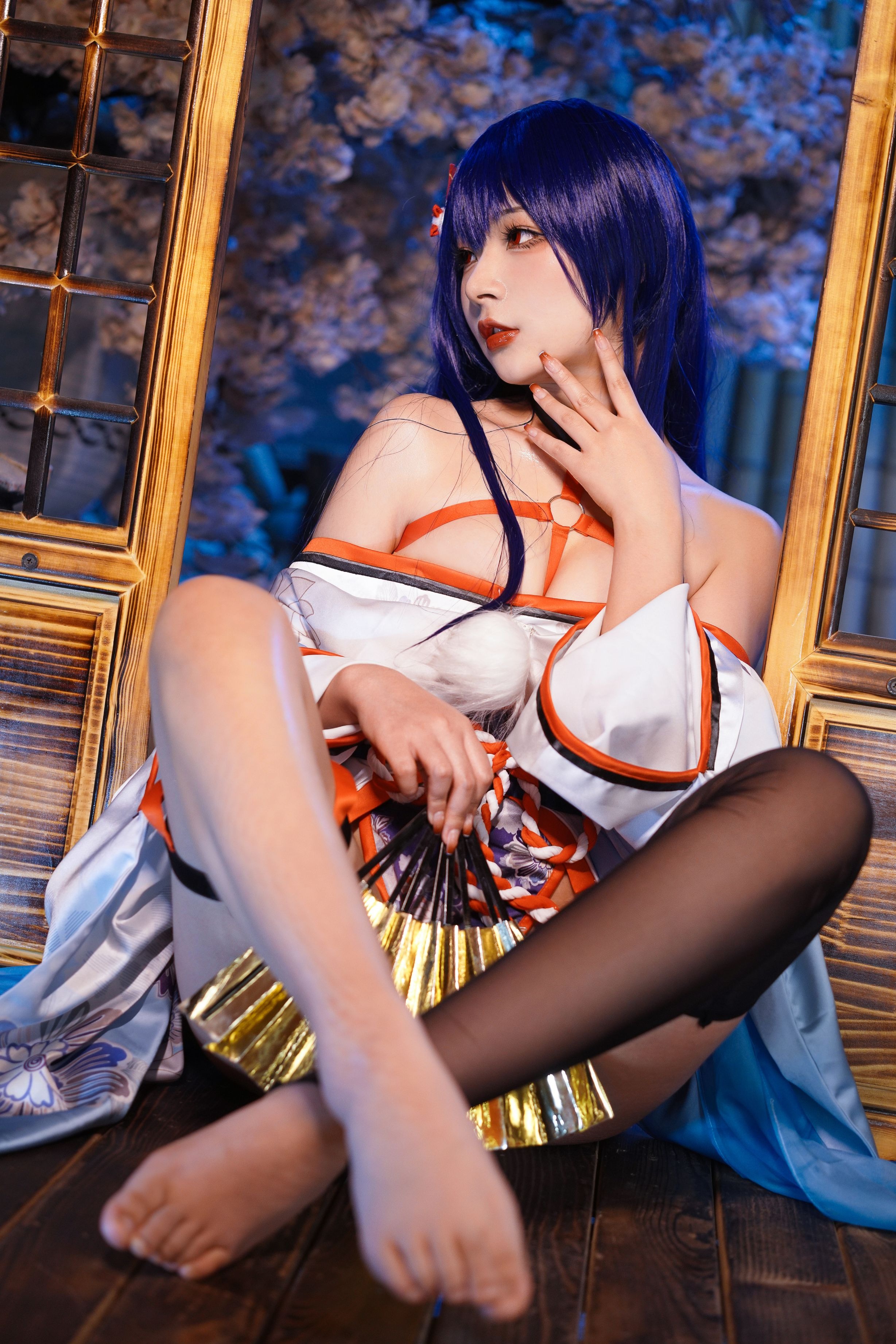 Yuuhui玉汇 Erophone Re 真子-和服抹油[82P](68)