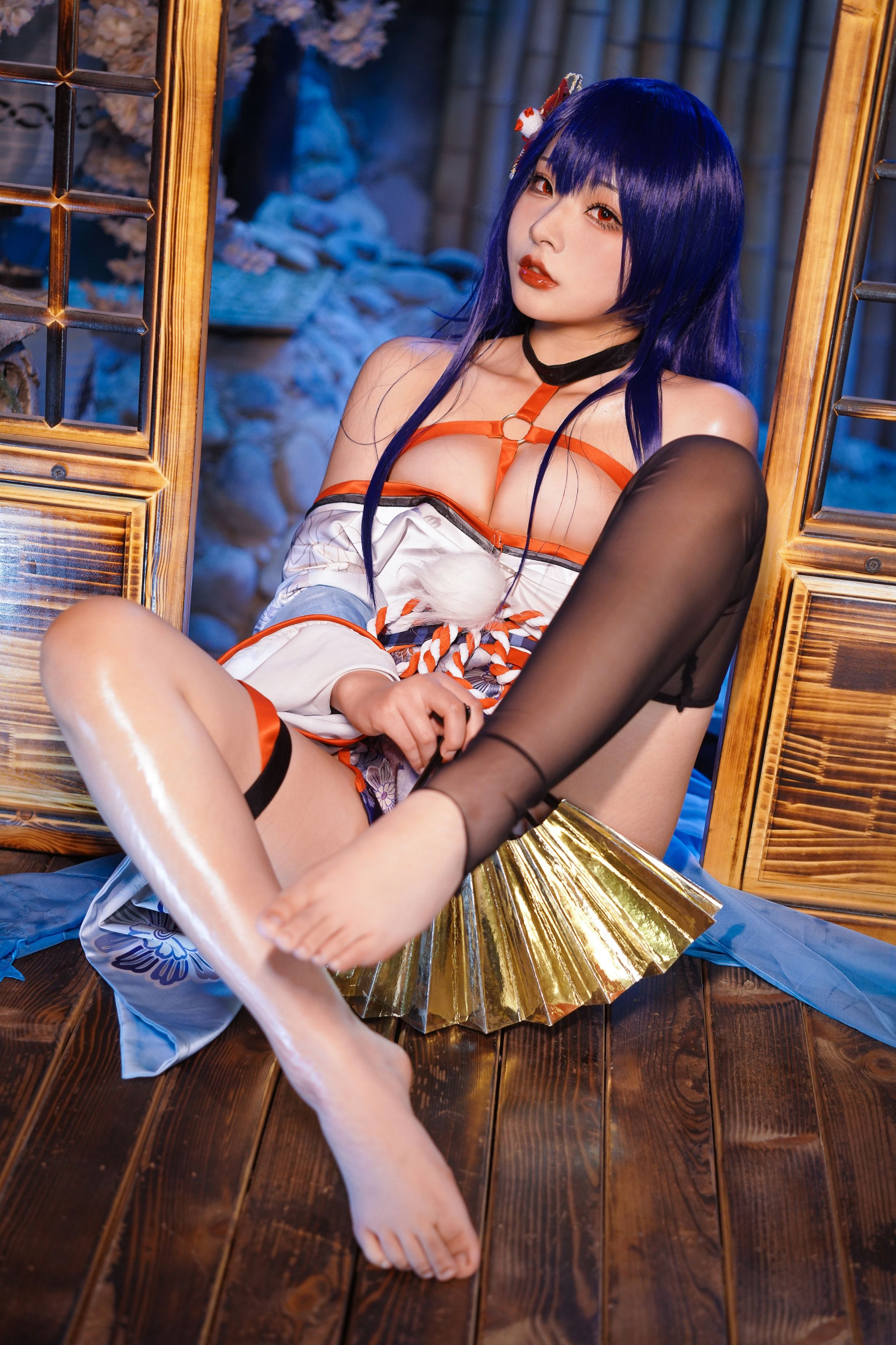 Yuuhui玉汇 Erophone Re 真子-和服抹油[82P](7)