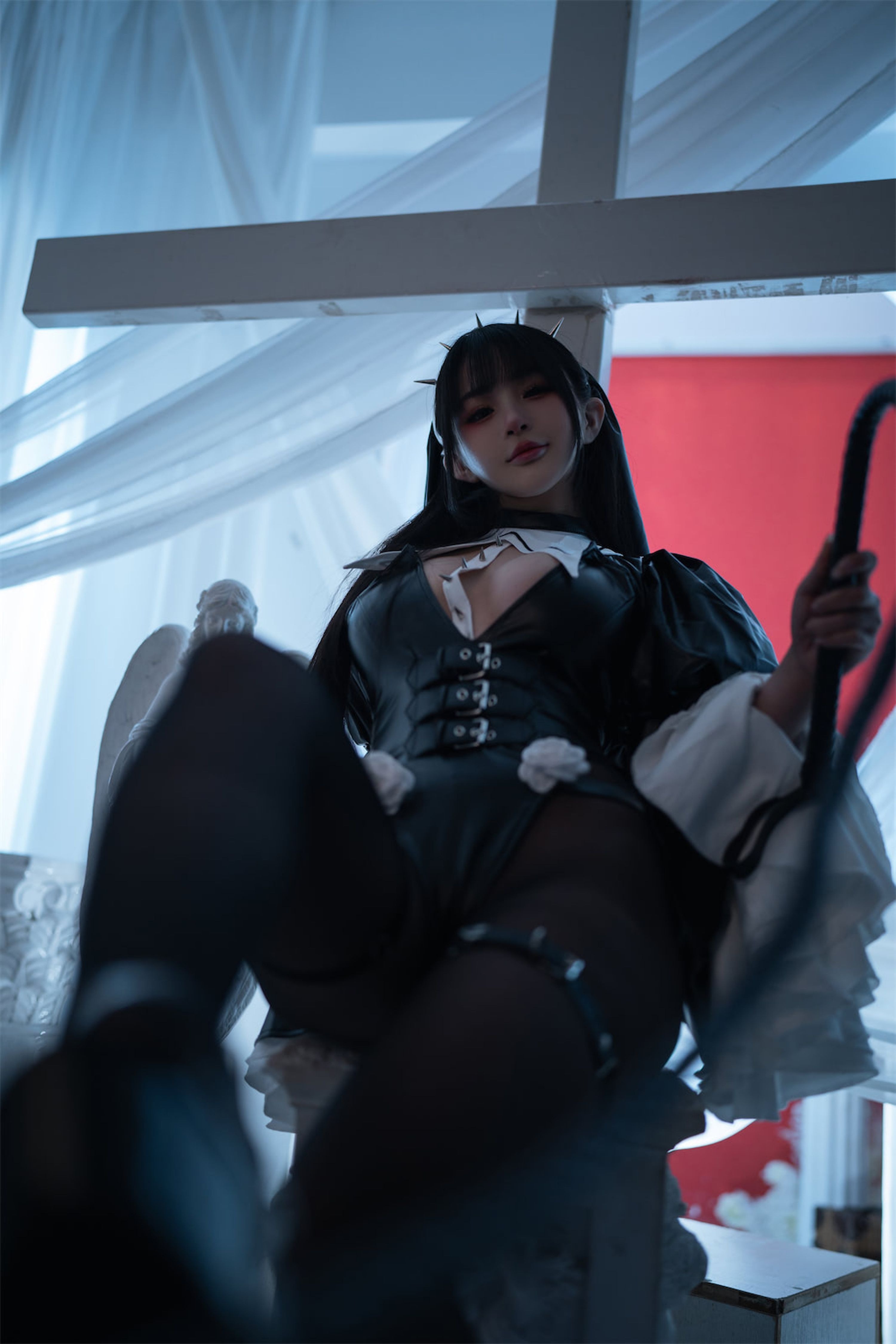 桜井宁宁 皮衣修女(14)