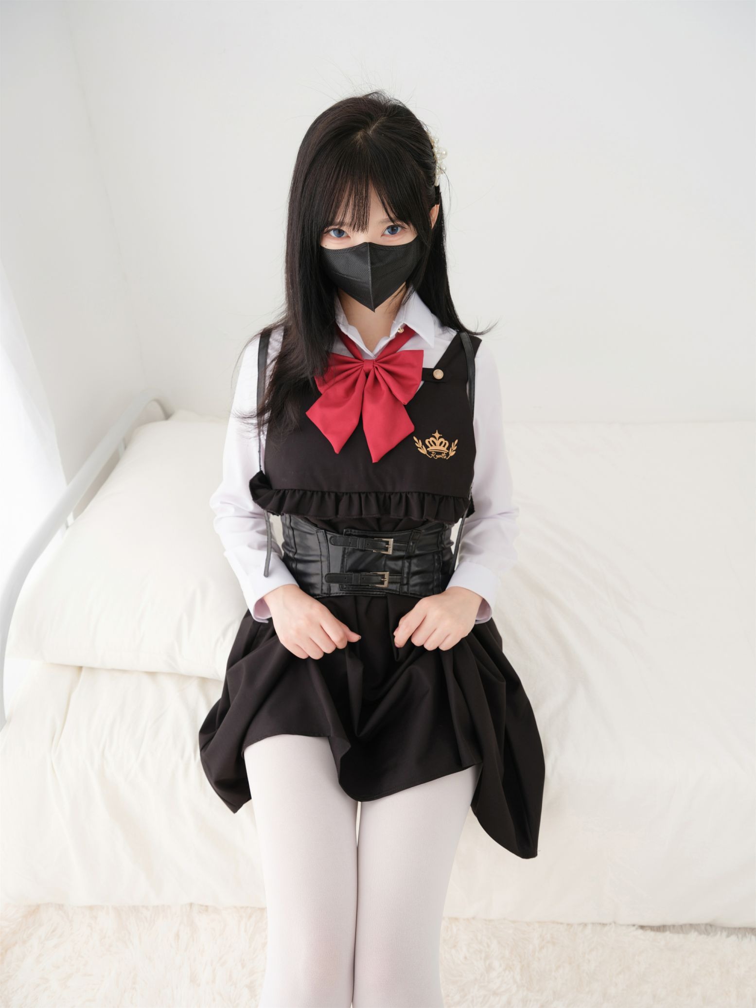 紧急企划 内部 见希w – 白丝学生服(12)