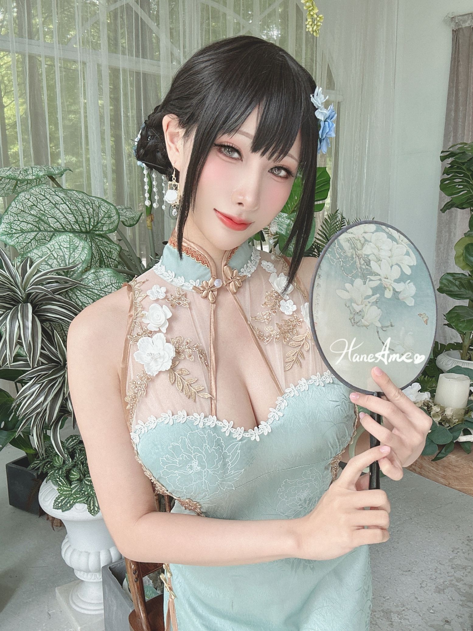 雨波_HaneAme Original Jade Qipao – 绿韵旗袍(25)