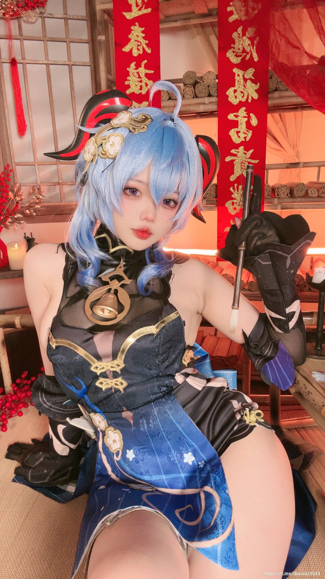小瑶幺幺 甘雨单人自拍版（2月17打赏群资源）(8)