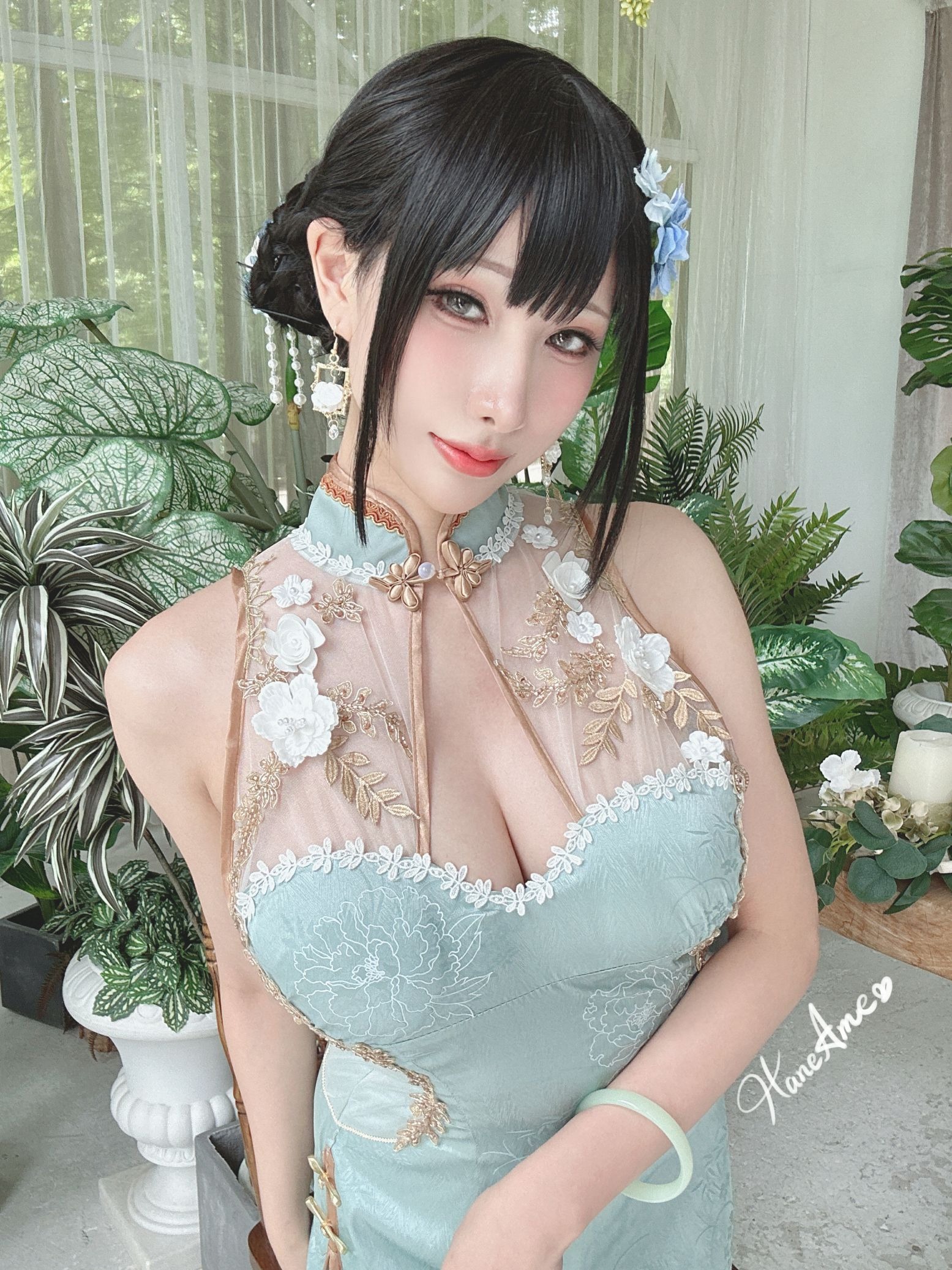 雨波_HaneAme Original Jade Qipao – 绿韵旗袍(3)